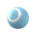 Load image into Gallery viewer, Single blue automatic interactive cat toy ball isolated on a white background