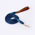 Load image into Gallery viewer, Cotton Rope Woven Leather Pet Leash Collar Set Medium Large Dog Walking