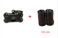 Charger l'image dans la visionneuse de la galerie, Bone-shaped dispenser plus 100 rolls of black dog waste bags