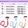 Load image into Gallery viewer, Size chart for dog leash and collar showing rope thickness, length, and collar adjustment ranges