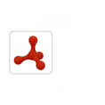 Load image into Gallery viewer, Single orange dog chew toy on a white background highlighting shape and texture