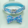 Load image into Gallery viewer, Mermaid Dog Collar & Bow Set