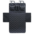 Cargar la imagen en la vista de la galería, Flat view of unfolded dog mat with straps and multiple storage pockets