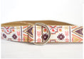 Charger l'image dans la visionneuse de la galerie, Close-up of D-ring attached to collar with print fabric