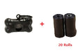 Charger l'image dans la visionneuse de la galerie, Bone-shaped dispenser plus 20 rolls of black dog waste bags