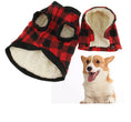 Load image into Gallery viewer, Autumn and winter plaid detachable hat thickened pet dog clothing