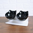 Load image into Gallery viewer, Cat Double Bowl Cat Food Bowl Protects Cervical Vertebra