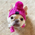 Load image into Gallery viewer, Fur Ball Warm And Windproof Fluffy Ball Knitting Method Dog Fighting Hat