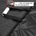 Cargar la imagen en la vista de la galería, Funda de asiento trasero para coche, protector de banco impermeable para viajes de mascotas y perros, de lujo, color negro
