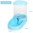 Charger l'image dans la visionneuse de la galerie, Blue automatic pet water dispenser showing clear water reservoir with dimensions