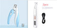 Load image into Gallery viewer, Pet hair trimmer with cleaning brush and USB cable displayed together