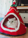 Charger l'image dans la visionneuse de la galerie, Pet Christmas Tree House Bed