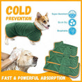 Load image into Gallery viewer, Absorbent Pet Bathrobe With Waist-wrapped Microfiber