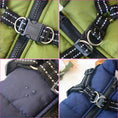 Cargar la imagen en la vista de la galería, Ropa impermeable para perros, abrigo de invierno para perros con arnés, ropa cálida para mascotas, chaqueta para perros grandes, abrigo para chihuahua y labrador, disfraz
