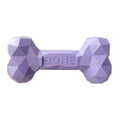 Charger l'image dans la visionneuse de la galerie, Violet geometric rubber dog bone toy with BONE logo on white background