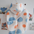Charger l'image dans la visionneuse de la galerie, Pet Apparel Dog Grain Fleece Dot Print Hoodie