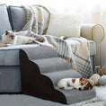 Cargar la imagen en la vista de la galería, Dog Stairs For Small Dogs 3 4 Steps Dog Ramp Removable Washable Pet Steps