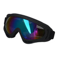 Charger l'image dans la visionneuse de la galerie, Black frame dog sunglasses with reflective blue lenses on white background