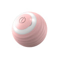 Load image into Gallery viewer, Single pink automatic interactive cat toy ball isolated on a white background