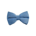 Load image into Gallery viewer, Blue velvet bow tie for dog collar