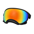 Charger l'image dans la visionneuse de la galerie, Rainbow polarized dog ski goggles with black frame and adjustable straps