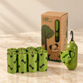 Charger l'image dans la visionneuse de la galerie, Eight-roll 120-bag pack with one olive dispenser and kraft box