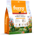 Cargar la imagen en la vista de la galería, Furry Wonder Mobility Advance freeze-dried dog food duck and chicken recipe bag with floral illustrated design and product benefits shown
