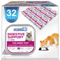 Cargar la imagen en la vista de la galería, Forza10 Digestive Support cat food 32-pack with Icelandic fish flavor featuring a cat eating from a bowl