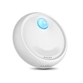 Charger l'image dans la visionneuse de la galerie, Angled view of white pet odor purifier with glowing blue sensor dome on top