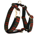 Load image into Gallery viewer, Christmas Pet Collar Plaid With Green Background Dog Rope Leash Suit