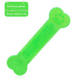 Load image into Gallery viewer, Green transparent PVC dog bone toy with size and weight label