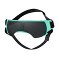 Load image into Gallery viewer, Teal frame dog goggles with strap in front view