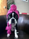 Load image into Gallery viewer, Wool Ball Thermal And Windproof Puffy Ball Knitted Dog Hat