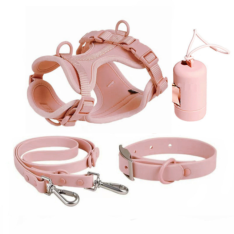 Waterproof Harness, Collar & Lead Set in Multiple Colours