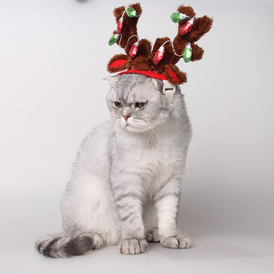 Pet Christmas Hat With Ornaments