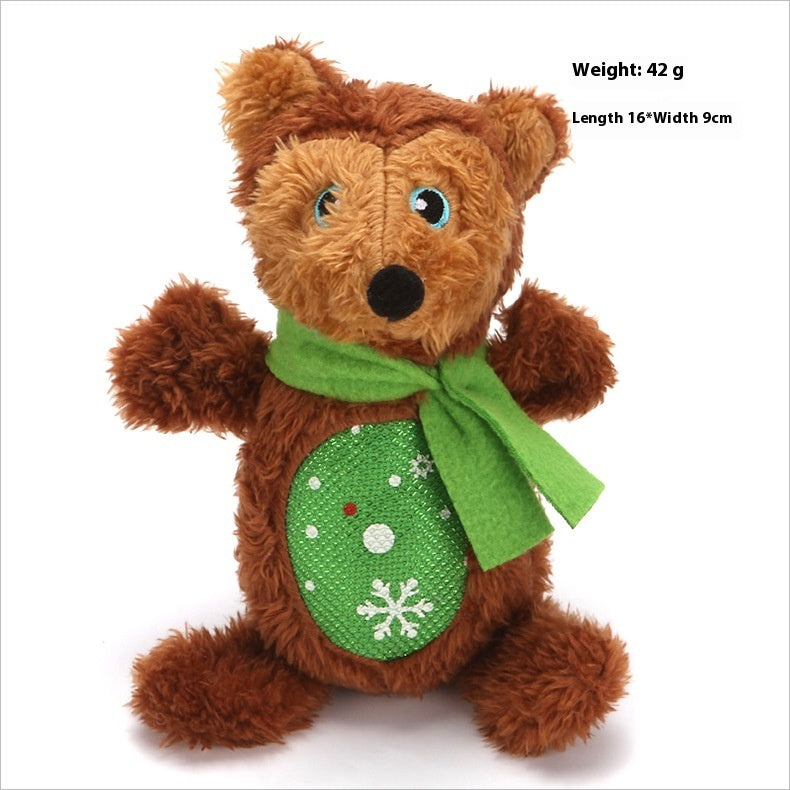 Pet Toy Christmas Suit Tear-resistant Plush