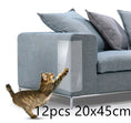 Load image into Gallery viewer, Twelve transparent claw protector pads on gray sofa corner with cat scratching
