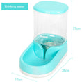 Charger l'image dans la visionneuse de la galerie, Green automatic pet water dispenser with clear water container and measurements
