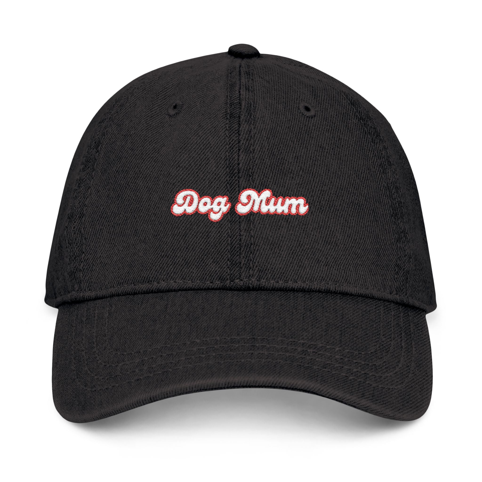 Embroidered Denim Hat - 'Dog Mum' Cap for Pet Lovers