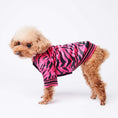 Load image into Gallery viewer, Hot pink zebra dog jacket
