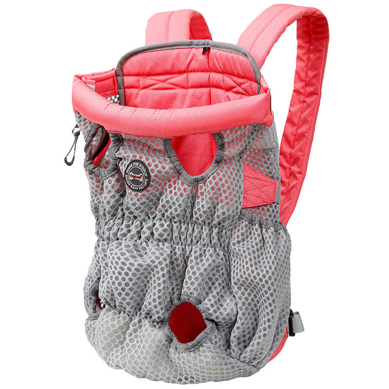 Mochila para transportar mascotas, para viajes al aire libre, de malla, transpirable, para el hombro
