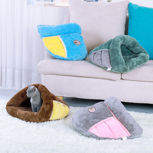 Pantuflas cálidas para arena para gatos