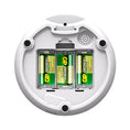 Cargar la imagen en la vista de la galería, Bottom view of the feeder showing the battery compartment with three GP Greencell batteries installed
