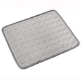 Cargar la imagen en la vista de la galería, Another angle of gray pet cooling mat with detailed quilt texture
