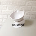 Load image into Gallery viewer, Single white cat ear bowl without stand on white surface

