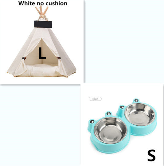Wooden Pet Teepee Kennel
