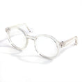 Load image into Gallery viewer, Clear transparent round plastic cat glasses on white background
