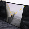 Charger l'image dans la visionneuse de la galerie, Close-up of breathable nylon mesh isolation net dividing front and rear car seats
