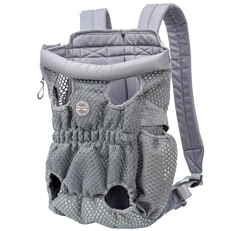 Mochila para transportar mascotas, para viajes al aire libre, de malla, transpirable, para el hombro