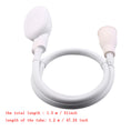 Load image into Gallery viewer, Coiled white shower hose with faucet connector and shower head
